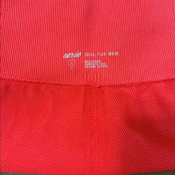 aerie Pink Ribbed Leggings (L) - Picture 4 of 7